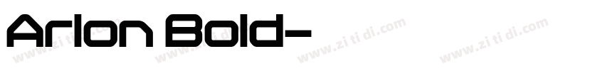 Arlon Bold字体转换